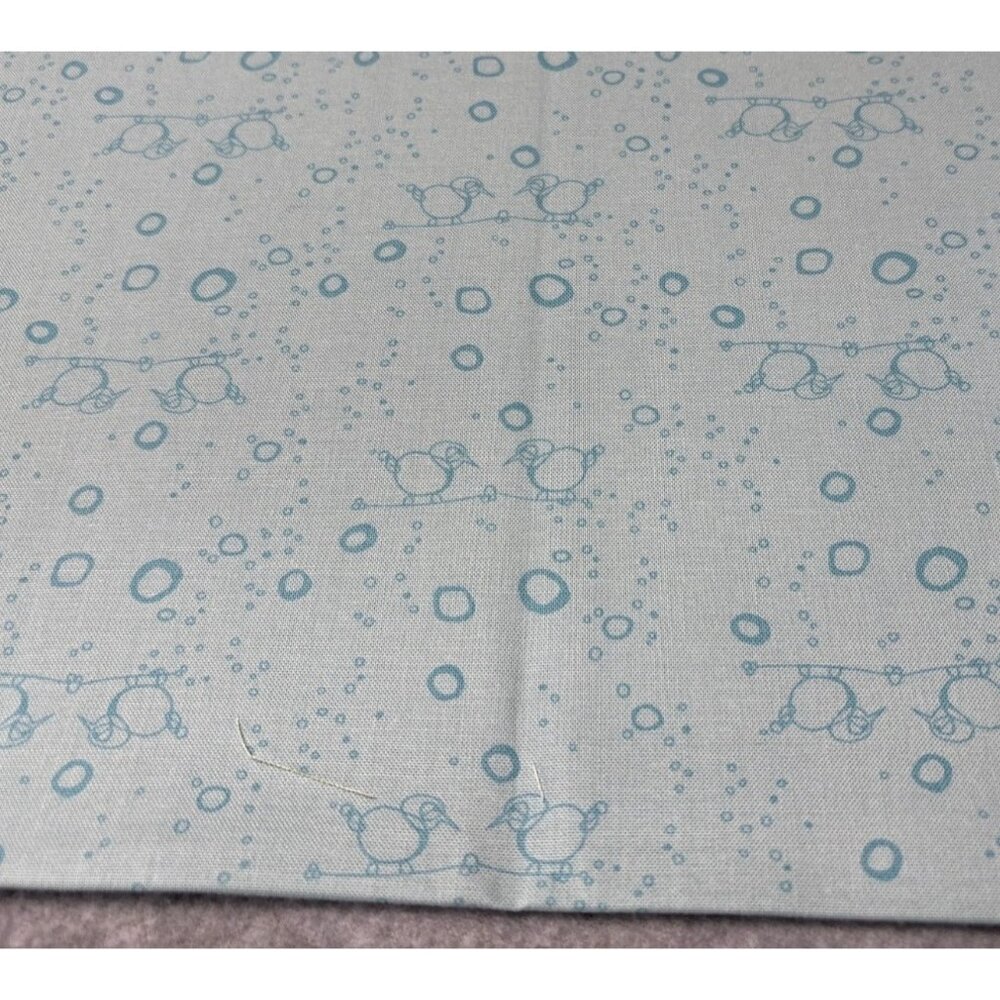 Cheap Talk by Connecting Threads Fabric Blue Birds & Bubbles Pattern 18" x 18" C